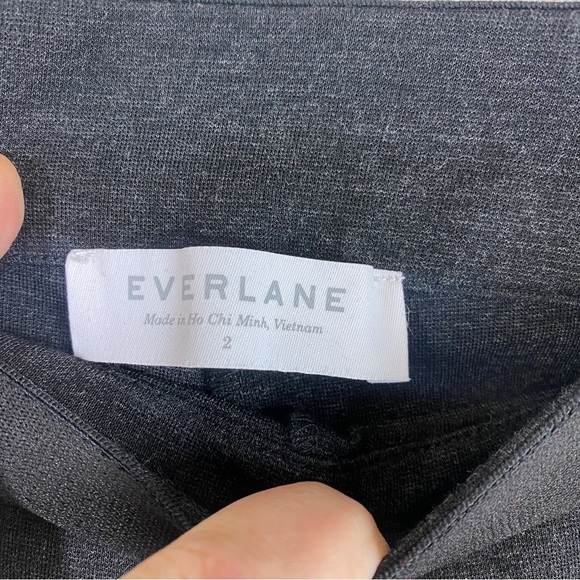 EVERLANE Ponte Knit Side Zip Leggings Gray Size Small - Picture 6 of 9